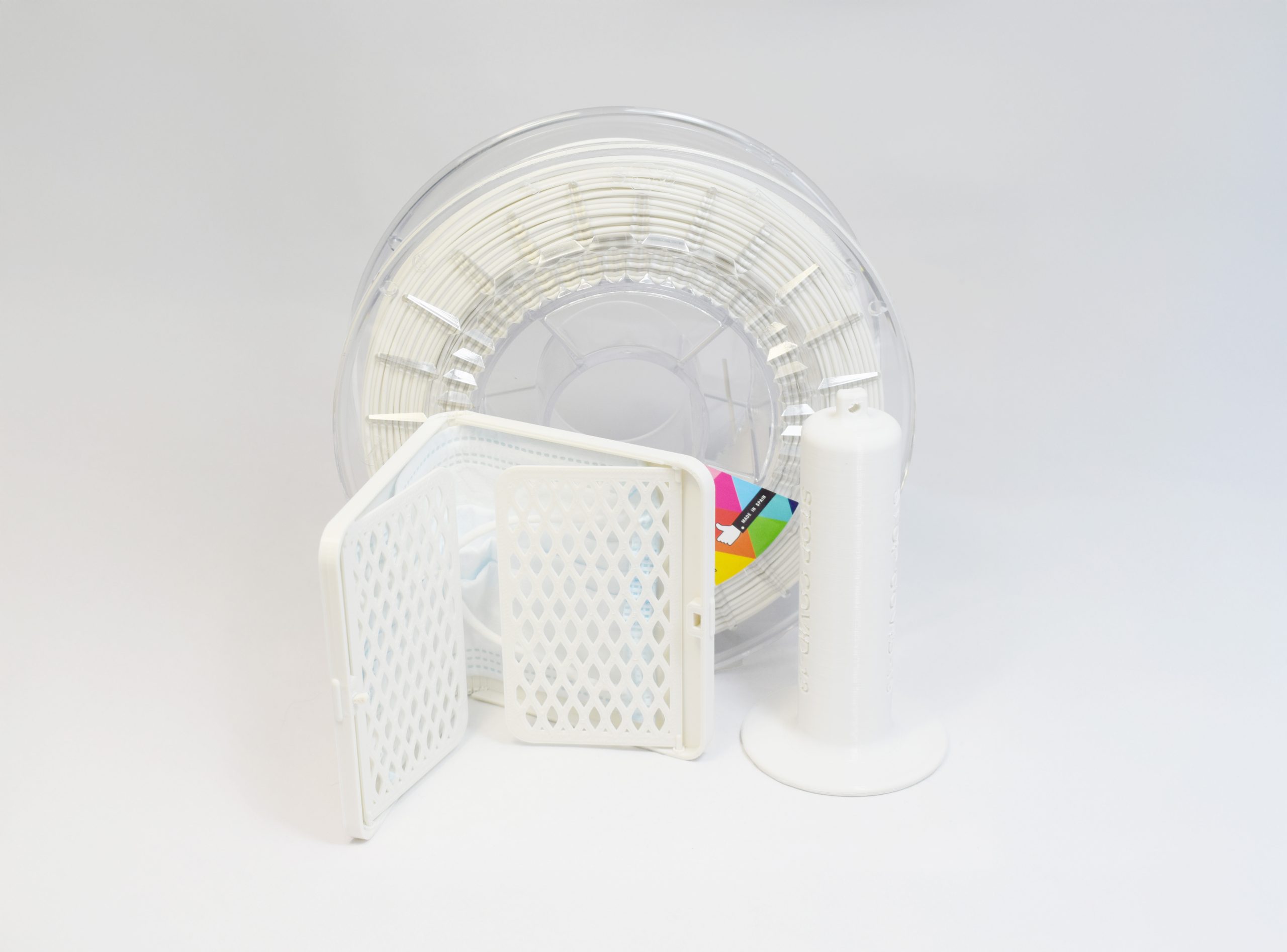 Peças impressas em filamento PLA antibacteriano Smartfil