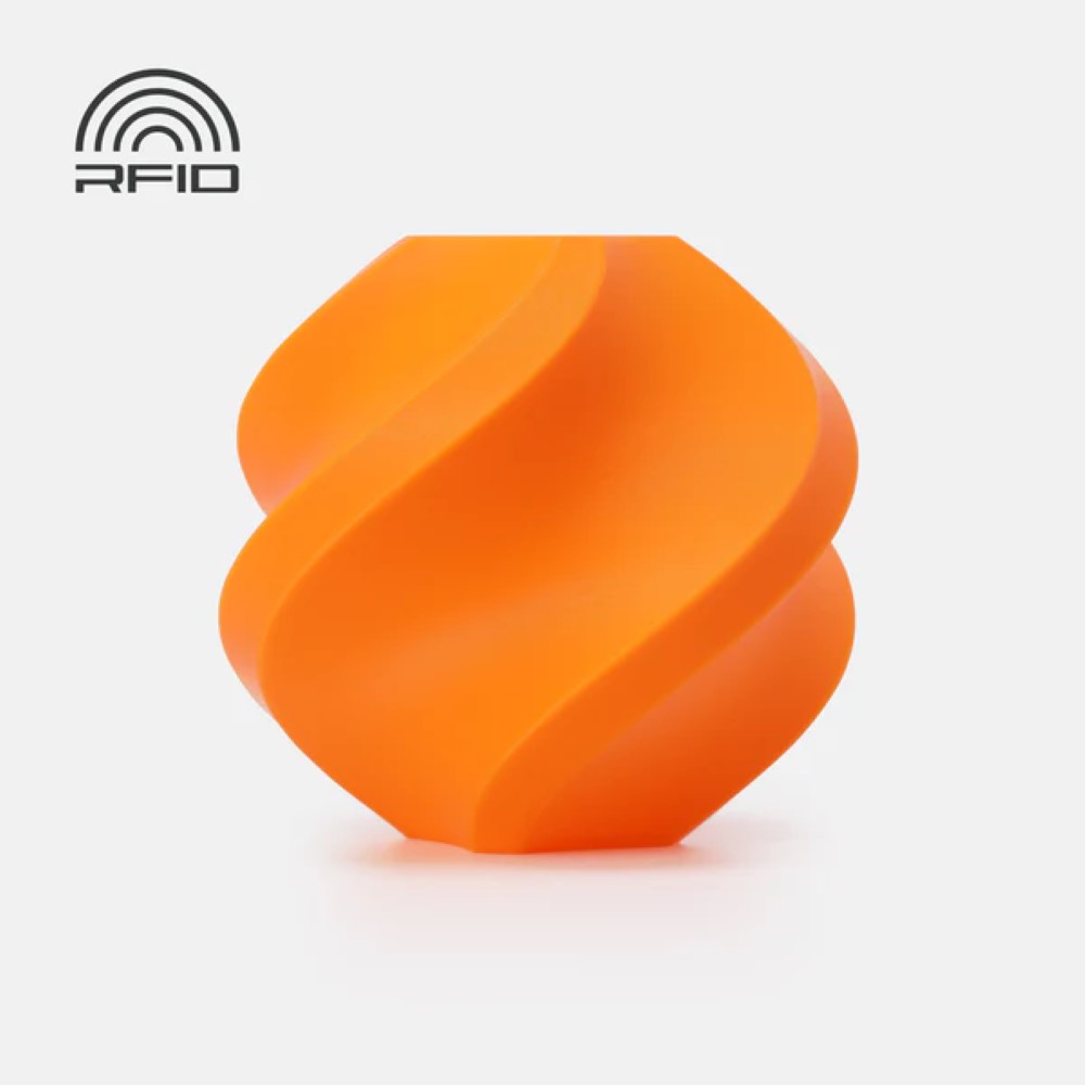 Filamento PLA Basic Bambu Lab Pumpkin Orange com bobine