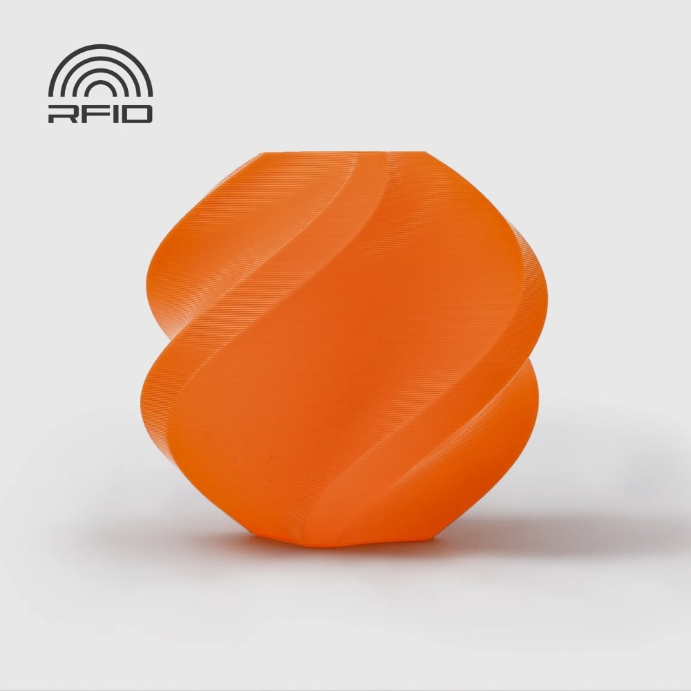 Filamento PLA Basic Bambu Lab Orange com bobine