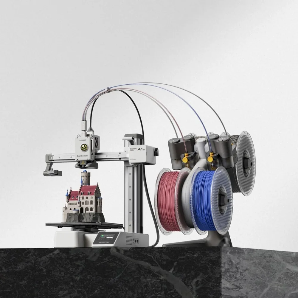 Bambu Lab A1 mini Combo a imprimir em várias cores