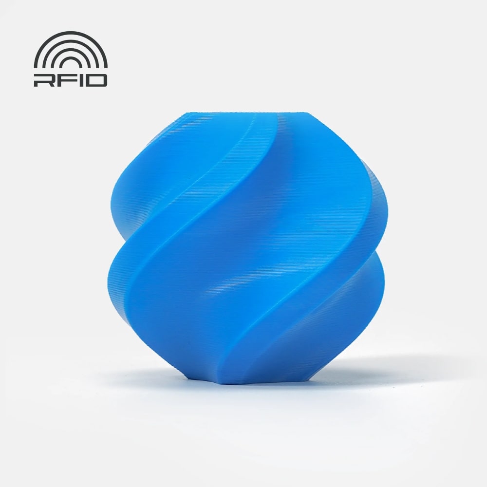 Filamento PLA Basic Bambu Lab Cyan com bobine