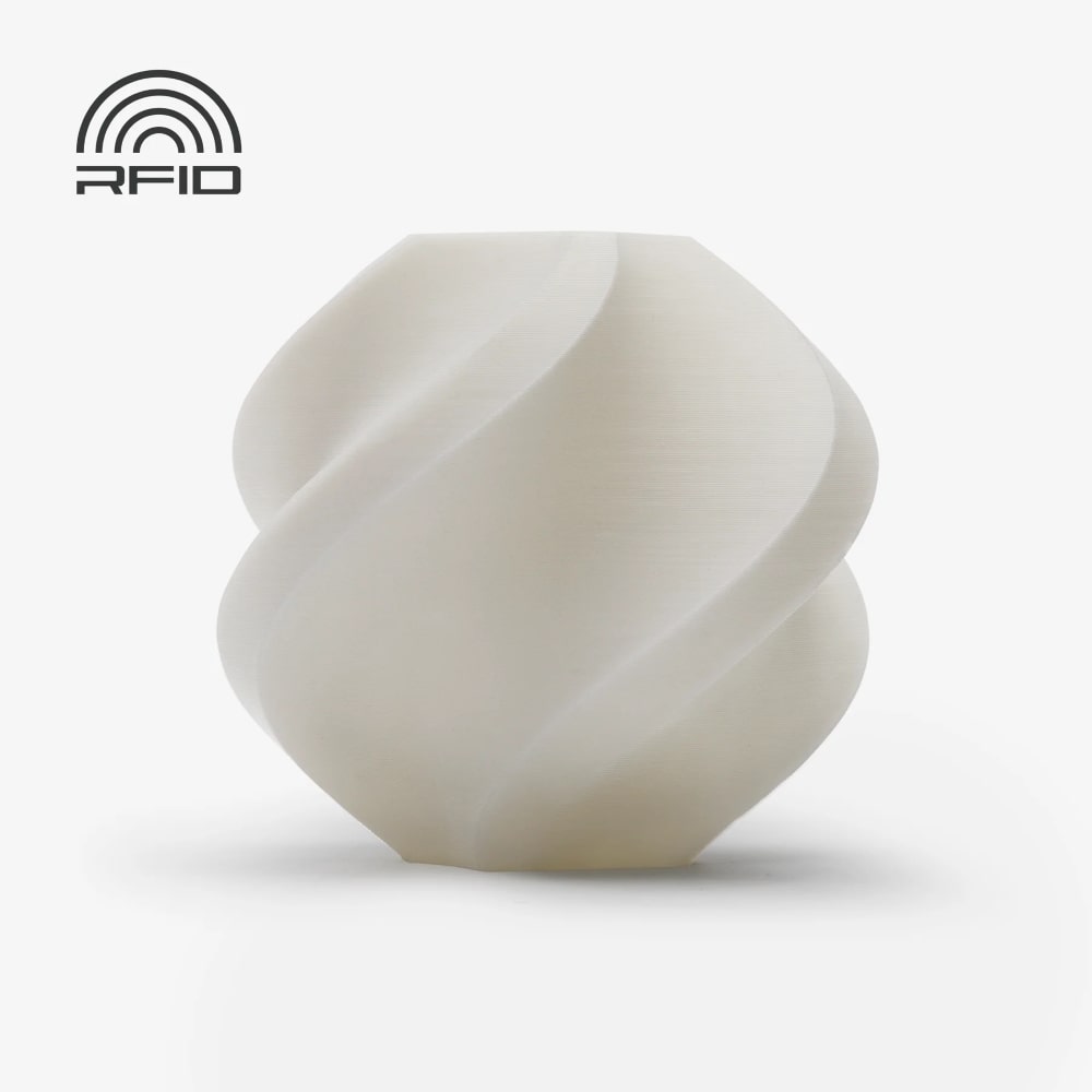 Filamento PLA Basic Bambu Lab Jade White com bobine