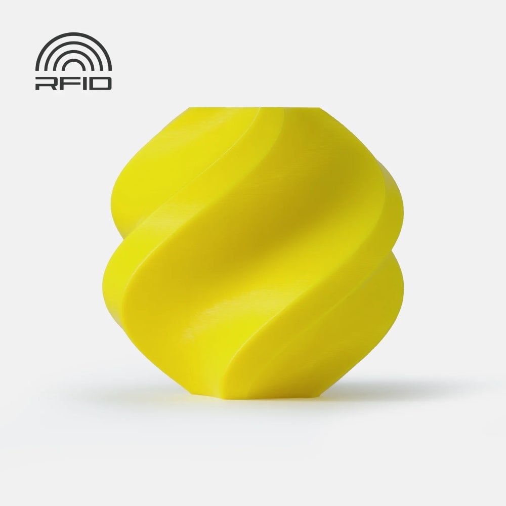 Filamento PLA Basic Bambu Lab Yellow com bobine